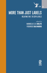 More Than Just Labels. Relating TAFL to CEFR Levels - Librerie.coop