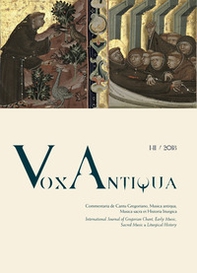 Vox antiqua. Commentaria de cantu gregoriano, musica antiqua, musica sacra et historia liturgica - Librerie.coop