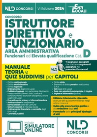 Manuale Istruttore direttivo e Funzionario dell'area amministrativa cat. D. Manuale teoria e quiz suddivisi per ciascun capitolo - Librerie.coop Manuale Istruttore direttivo e Funzionario dell'area amministrativa cat. D. Manuale teoria e quiz suddivisi per ciascun capitolo - Librerie.coop
