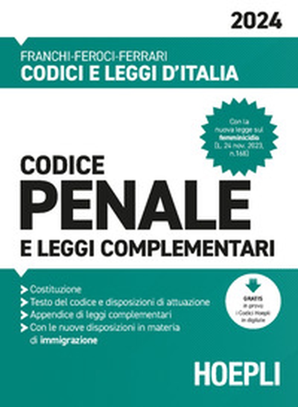 Codice penale e leggi complementari 2024 - Librerie.coop Codice penale e leggi complementari 2024 - Librerie.coop