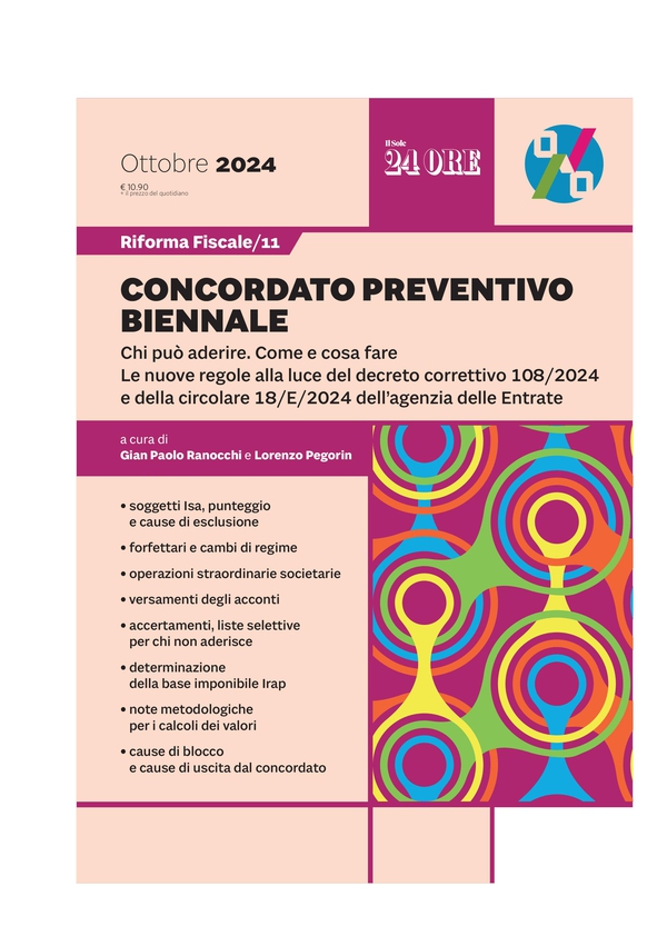 Riforma fiscale 11 - Concordato preventivo biennale - Librerie.coop Riforma fiscale 11 - Concordato preventivo biennale - Librerie.coop