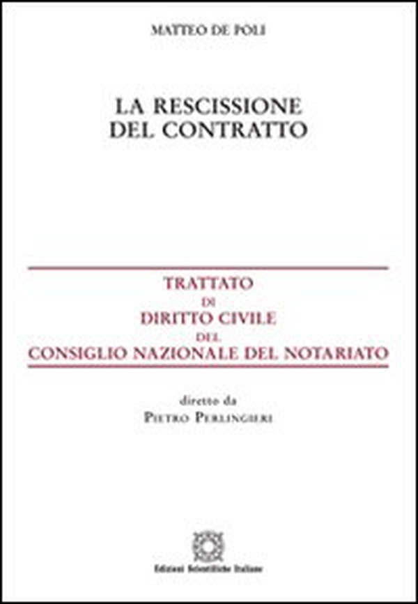 La rescissione del contratto - Librerie.coop La rescissione del contratto - Librerie.coop