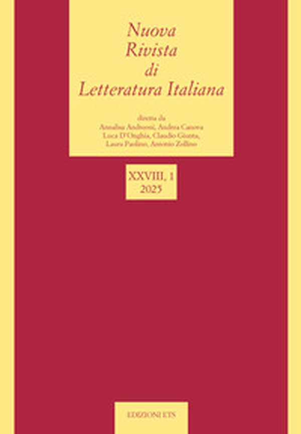 Nuova rivista di letteratura italiana - Vol. 1 - Librerie.coop