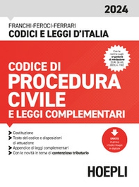 Codice di procedura civile e leggi complementari 2024 - Librerie.coop Codice di procedura civile e leggi complementari 2024 - Librerie.coop