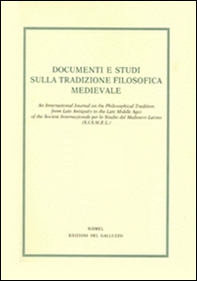 Documenti e studi sulla tradizione filosofica medievale (2016) - Vol. 27 - Librerie.coop