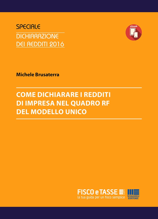 Come dichiarare i redditi d'impresa nel Quadro RF - Librerie.coop
