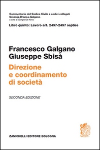 Direzione e coordinamento di società. Art. 2497-2497 septies - Librerie.coop