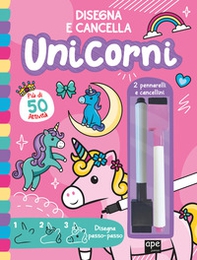 Unicorni. Disegna e cancella - Librerie.coop