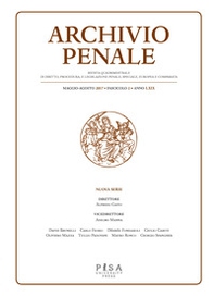 Archivio penale. Rivista quadrimestrale di diritto, procedura e legislazione penale, speciale, europea e comparata - Vol. 2 - Librerie.coop Archivio penale. Rivista quadrimestrale di diritto, procedura e legislazione penale, speciale, europea e comparata - Vol. 2 - Librerie.coop