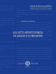 Gli atti aventi forza di legge e le regioni - Librerie.coop Gli atti aventi forza di legge e le regioni - Librerie.coop