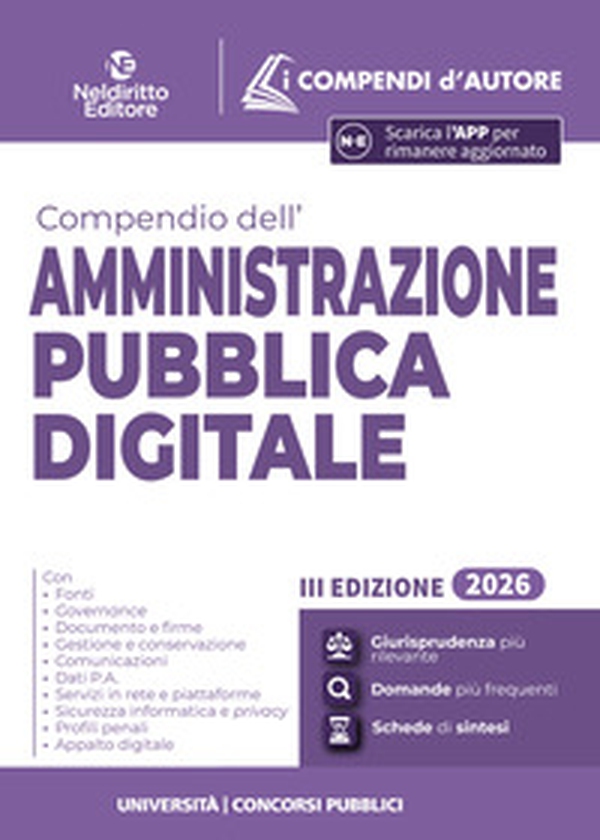 Compendio dell'Amministrazione pubblica digitale 2026 - Librerie.coop