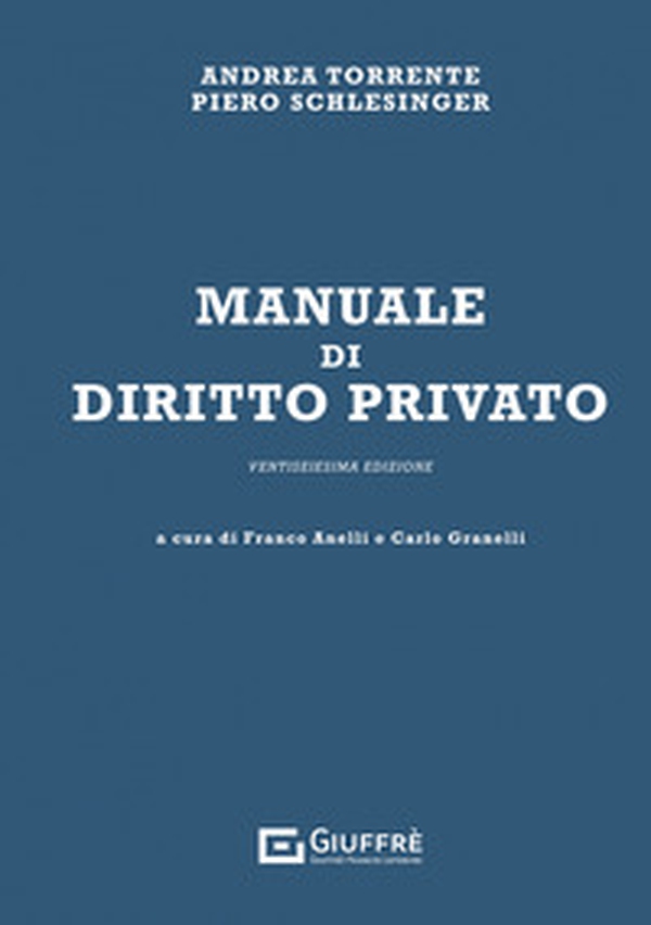 Manuale di diritto privato - Librerie.coop Manuale di diritto privato - Librerie.coop
