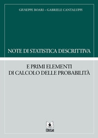Note di statistica descrittiva e primi elementi di calcolo delle probabilità - Librerie.coop Note di statistica descrittiva e primi elementi di calcolo delle probabilità - Librerie.coop
