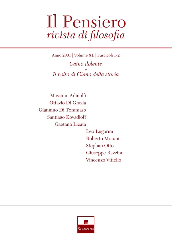 Caino dolente/Il volto di Giano della storia (2001/1-2) - Librerie.coop Caino dolente/Il volto di Giano della storia (2001/1-2) - Librerie.coop