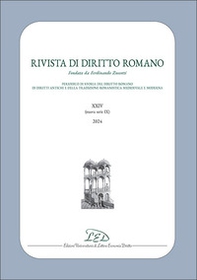 Rivista di diritto romano. Nuova serie - Vol. 24 - Librerie.coop