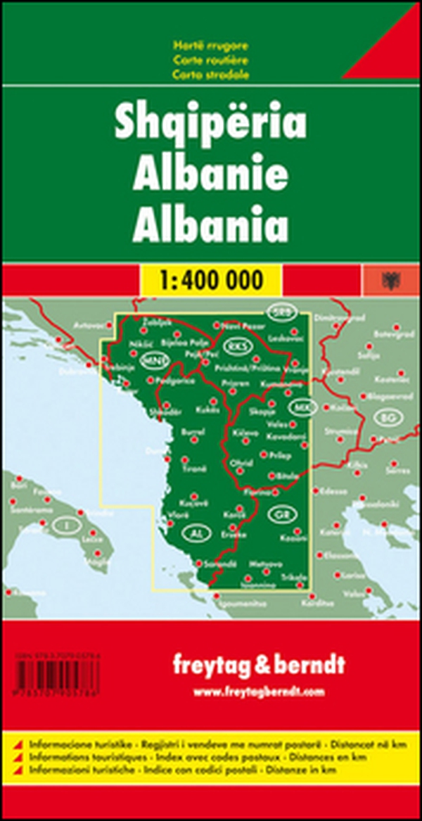 Albania 1:400.000 - Librerie.coop Albania 1:400.000 - Librerie.coop