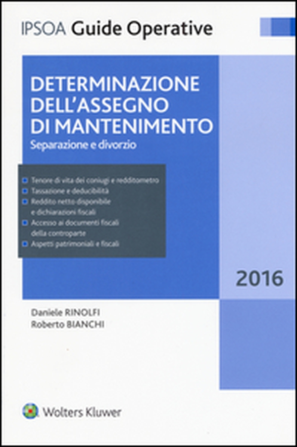 Determinazione dell'assegno di mantenimento. Separazione e divorzio - Librerie.coop Determinazione dell'assegno di mantenimento. Separazione e divorzio - Librerie.coop
