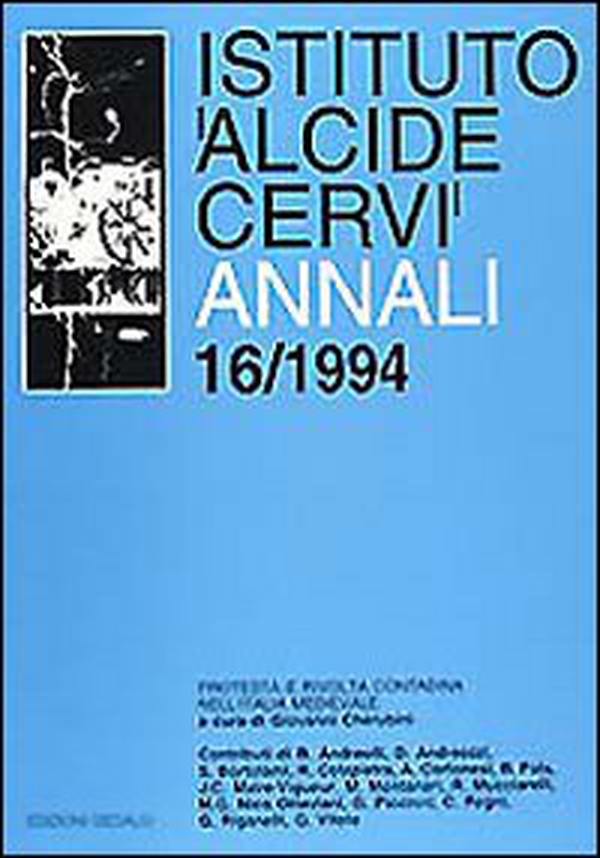 Annali Istituto Alcide Cervi - Vol. 16 - Librerie.coop Annali Istituto Alcide Cervi - Vol. 16 - Librerie.coop