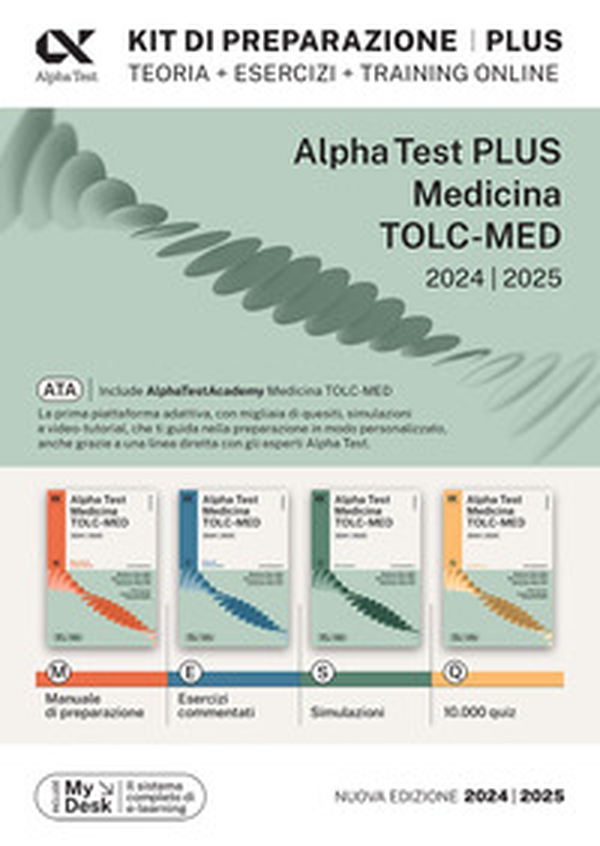 Alpha Test. Medicina. TOLC-MED. Kit di preparazione Plus. Teoria + esercizi + training online - Librerie.coop