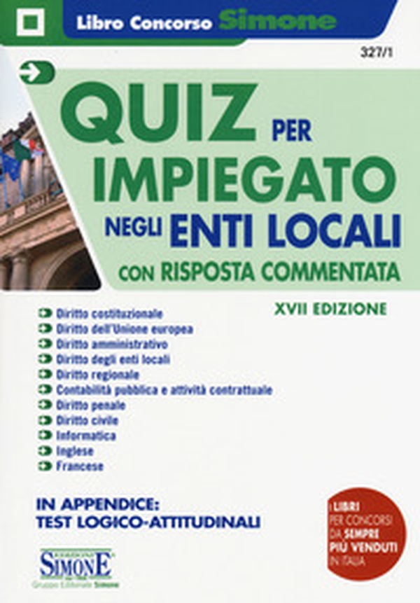 Quiz per impiegato negli enti locali - Librerie.coop Quiz per impiegato negli enti locali - Librerie.coop
