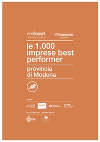 Le 1000 imprese best performer 2023. Provincia di Modena - Librerie.coop Le 1000 imprese best performer 2023. Provincia di Modena - Librerie.coop