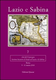 Lazio e Sabina. Atti del Convegno (Roma, maggio 2010) - Librerie.coop