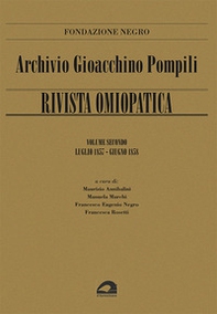 Archivio Gioacchino Pompili. Rivista omiopatica - Vol. 2 - Librerie.coop