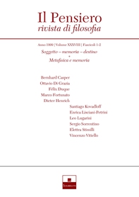 Soggetto – memoria – destino/Metafisica e memoria (1999/1-2) - Librerie.coop Soggetto – memoria – destino/Metafisica e memoria (1999/1-2) - Librerie.coop