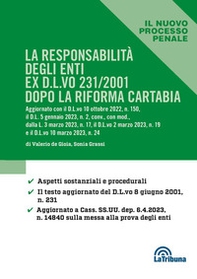 La responsabilità degli enti ex D.L.vo 231/2001 dopo la riforma Cartabia - Librerie.coop La responsabilità degli enti ex D.L.vo 231/2001 dopo la riforma Cartabia - Librerie.coop