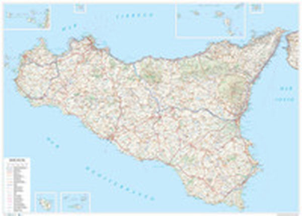 Sicilia. Carta stradale della regione 1:250.000 (carta murale plastificata stesa con aste cm 120x86) - Librerie.coop Sicilia. Carta stradale della regione 1:250.000 (carta murale plastificata stesa con aste cm 120x86) - Librerie.coop