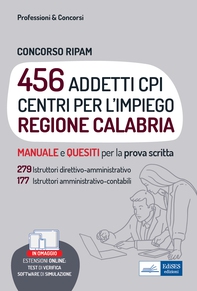 Concorso 456 addetti Centri per l'impiego (CPI) Regione Calabria - Librerie.coop