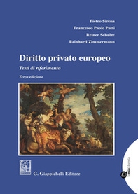 Diritto privato europeo. Testi di riferimento - Librerie.coop