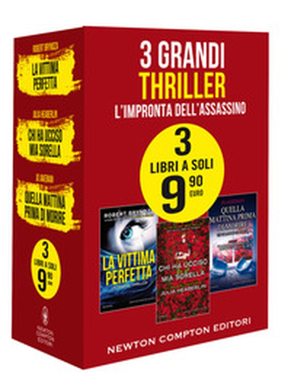 3 grandi thriller. L'impronta dell'assassino: La vittima perfetta-Chi ha ucciso mia sorella-Quella mattina prima di morire - Librerie.coop 3 grandi thriller. L'impronta dell'assassino: La vittima perfetta-Chi ha ucciso mia sorella-Quella mattina prima di morire - Librerie.coop