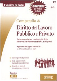 Compendio di diritto del lavoro pubblico e privato - Librerie.coop