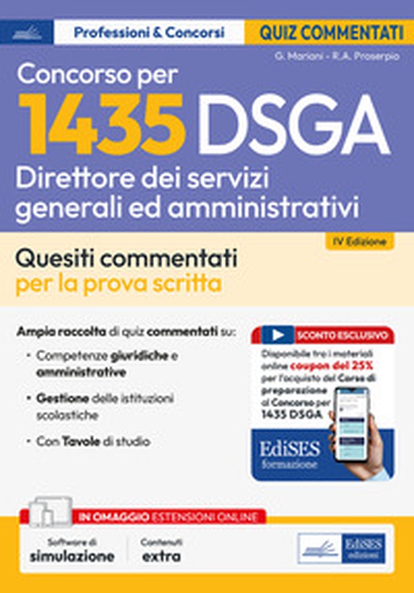 Concorso per 1435 DSGA. Quiz commentati - Librerie.coop Concorso per 1435 DSGA. Quiz commentati - Librerie.coop