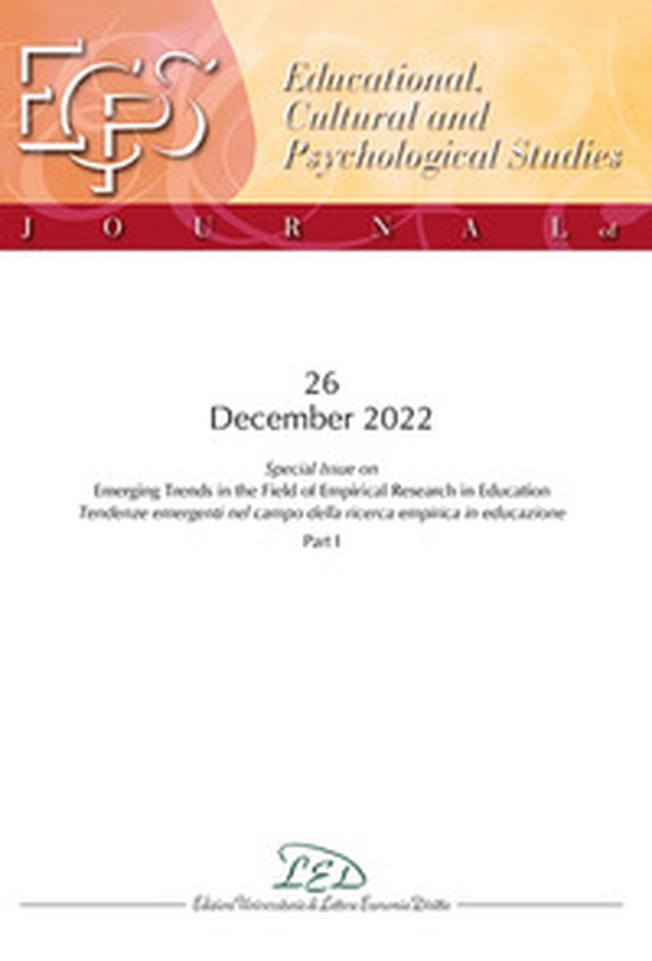 Journal of educational, cultural and psychological studies (ECPS Journal) - Vol. 26 - Librerie.coop Journal of educational, cultural and psychological studies (ECPS Journal) - Vol. 26 - Librerie.coop