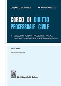Corso di diritto processuale civile. Ediz. minore - Librerie.coop