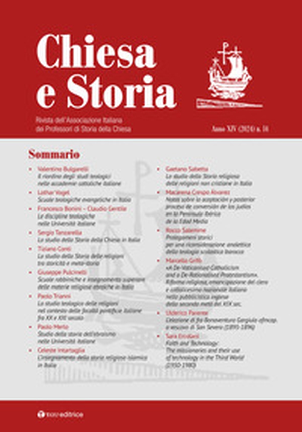 Chiesa e storia. Rivista dell'Associazione Italiana dei Professori di Storia della Chiesa - Vol. 14 - Librerie.coop Chiesa e storia. Rivista dell'Associazione Italiana dei Professori di Storia della Chiesa - Vol. 14 - Librerie.coop