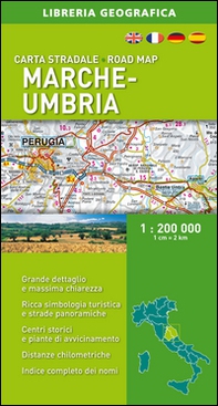 Marche-Umbria 1:200.000 - Librerie.coop