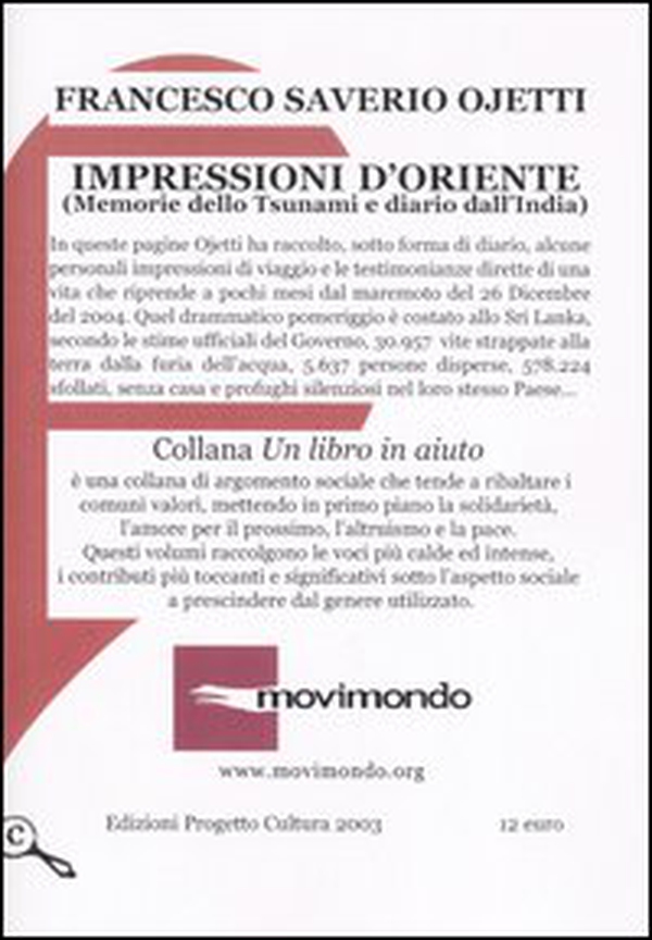 Impressioni d'Oriente. (Memorie dello Tsunami e diario dall'India) - Librerie.coop Impressioni d'Oriente. (Memorie dello Tsunami e diario dall'India) - Librerie.coop
