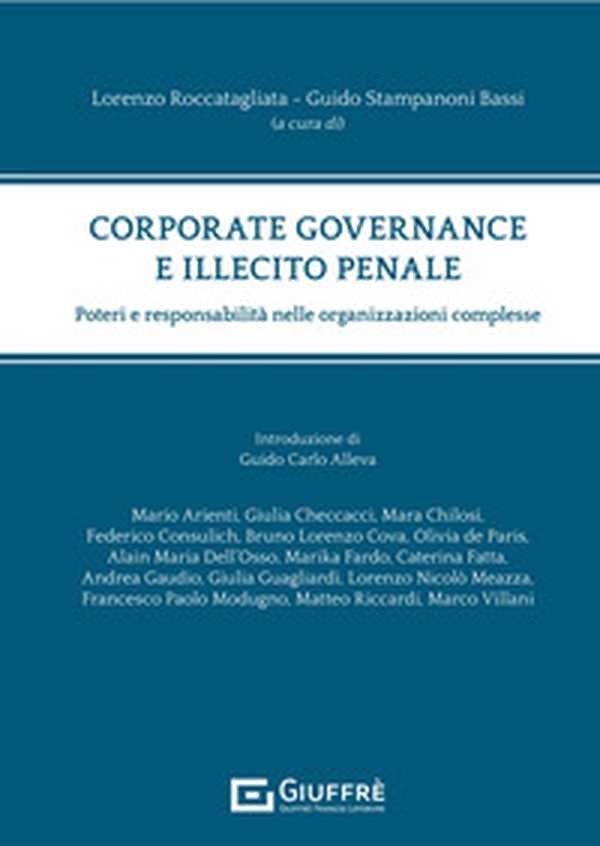 Corporate governance e illecito penale - Librerie.coop Corporate governance e illecito penale - Librerie.coop