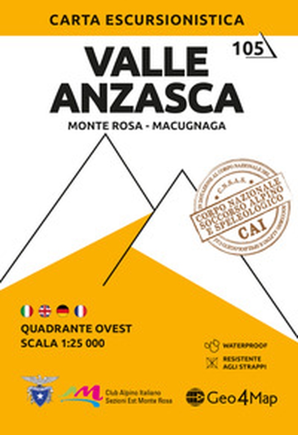 Valle Anzasca. Monte Rosa versante nord, Macugnaga 1:25.000 - Librerie.coop Valle Anzasca. Monte Rosa versante nord, Macugnaga 1:25.000 - Librerie.coop