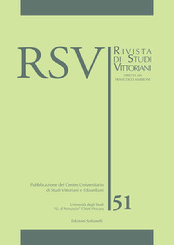 RSV. Rivista di studi vittoriani - Vol. 51 - Librerie.coop RSV. Rivista di studi vittoriani - Vol. 51 - Librerie.coop