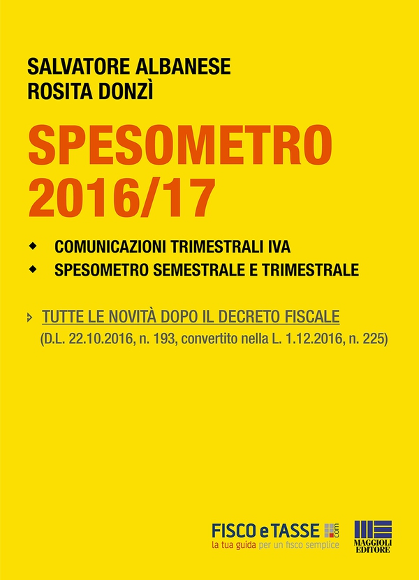 Spesometro 2016/2017 e Comunicazioni Iva - Librerie.coop