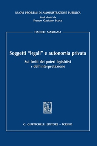 Soggetti ''legali'' e autonomia privata - Librerie.coop Soggetti ''legali'' e autonomia privata - Librerie.coop