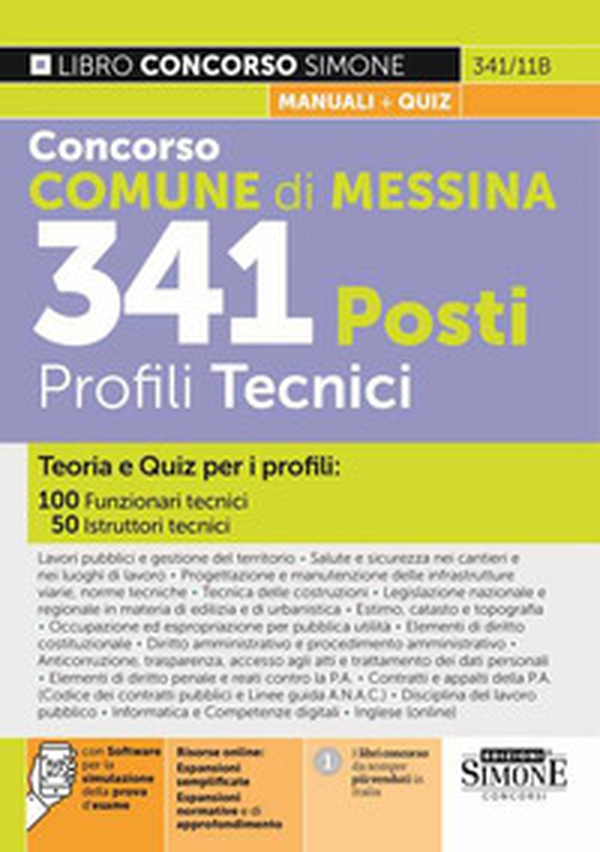 Concorso Comune di Messina. 341 posti profili tecnici. Teoria e quiz - Librerie.coop Concorso Comune di Messina. 341 posti profili tecnici. Teoria e quiz - Librerie.coop