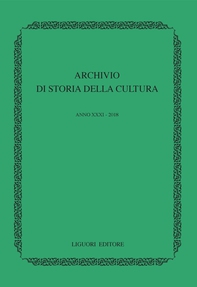 Archivio di storia della cultura. Anno XXXI - 2018 - Librerie.coop Archivio di storia della cultura. Anno XXXI - 2018 - Librerie.coop