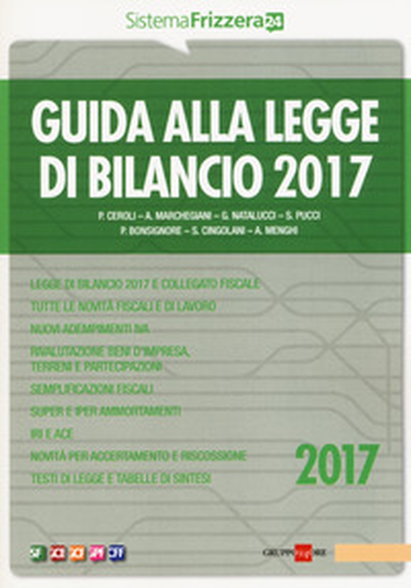 Guida alla legge di bilancio 2017 - Librerie.coop Guida alla legge di bilancio 2017 - Librerie.coop
