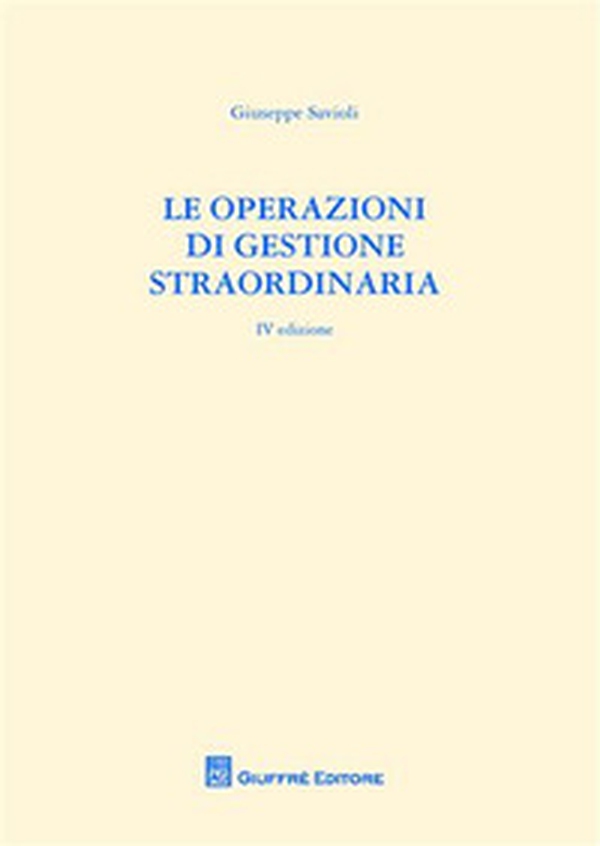 Le operazioni di gestione straordinaria - Librerie.coop Le operazioni di gestione straordinaria - Librerie.coop