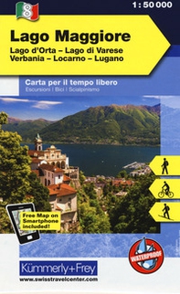 Lago Maggiore, lago d'Orta, lago di Varese, Verbania, Locarno, Lugano 1:50.000. Carta escursionistica - Librerie.coop